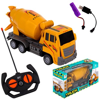 Спецтехника на радиоуправлении QF216-2A Бетономешалка в кор. - фото 69744396