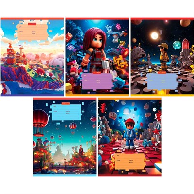 Тетрадь 12 л. клетка BG Игрушечный мир 364556 - фото 69744600