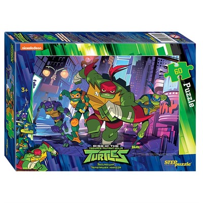 Пазл 60 Черепашки Ниндзя 81181 Степ /48/ - фото 69744607