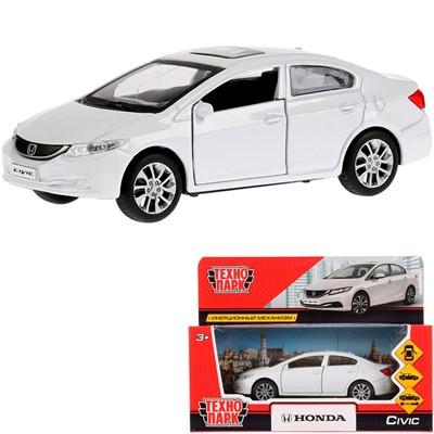 Модель CIVIC-WT HONDA CIVIC белый Технопарк  в коробке - фото 69745400