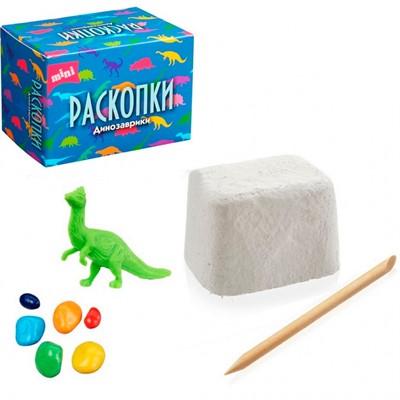 Набор Мини для проведения раскопок Дино dig-40 - фото 69746879