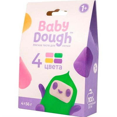 Набор для творчества Тесто для лепки в коробке 4 цвета №3 BABY DOUGH BD037 - фото 69747308