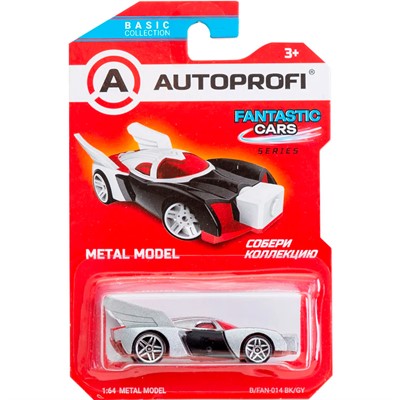 Модель 1:64 Серия FANTASTIC CARS чёрн./серый B/FAN-014 BK/GY - фото 69747450