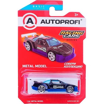 Модель 1:64 Серия RACING CARS чёрный B/RCN-009 BK - фото 69747458