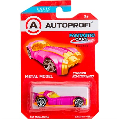 Модель 1:64 Серия FANTASTIC CARS розовый B/FAN-011 PINK - фото 69747471