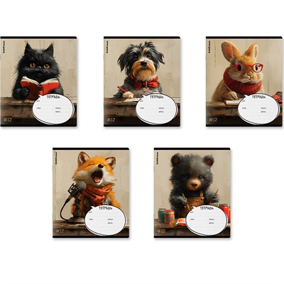 Тетрадь 12 л. клетка Funny Friends 63234 ErichKrause - фото 69748342