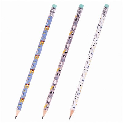 Карандаш ч/гр НВ с ластиком Щенок 181774 ЮНЛАНДИЯ - фото 69748856