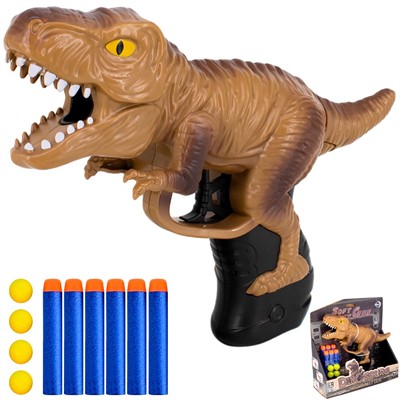 Пистолет-Динозавр CX822-1 безопасные пули в кор. - фото 69748970