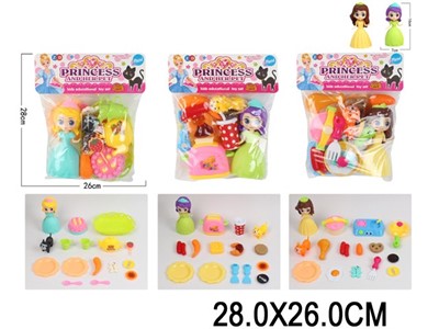 Игровой набор ZD893-534ABC для кухни, с куклой в ассорт. в пак. - фото 69749622