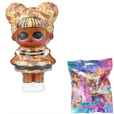 Игрушка антистресс Сквиш малыш, девочка в желтом платье Супер Жим JN-SFP05-LRU - фото 69750176