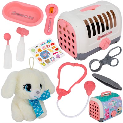 Игровой набор 939-50E Ветеринар Щенок в переноске - фото 69750831