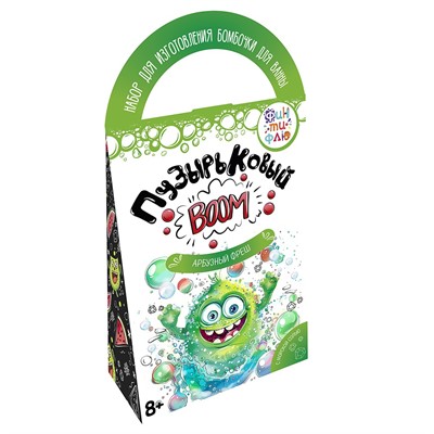 Набор для творчества Бомбочки для ванн своими руками. Пузырьковый BOOM Монстрик Фин-ти-Флю Ф122 - фото 69750980