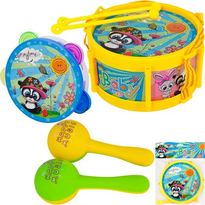 Набор музыкальных инструментов 2860-3 в пак. - фото 69751274