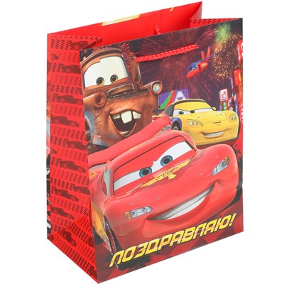 Пакет Чудо праздник матовый m 18*23*10 см Машинки PM-122052-C - фото 69751284