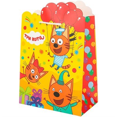 Пакет Чудо праздник м Три Кота вырубка PM-130067-TC - фото 69751326