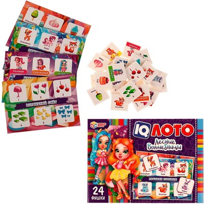 Лото Лесные волшебницы. IQ 4680107971180 /24/ - фото 69752302