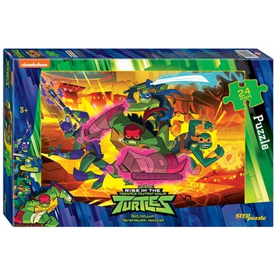 Пазл Макси 24 Черепашки Ниндзя 90052 Степ /12/ - фото 69752563