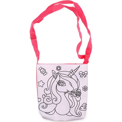 Набор для творчества Раскрась сумку Единорог набор: сумка-раскраска 18*21*2 см фломастеры 12 цветов 70454 - фото 69753565