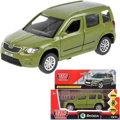 Модель YETI-GN Skoda YETI зеленый Технопарк  в коробке - фото 69753759