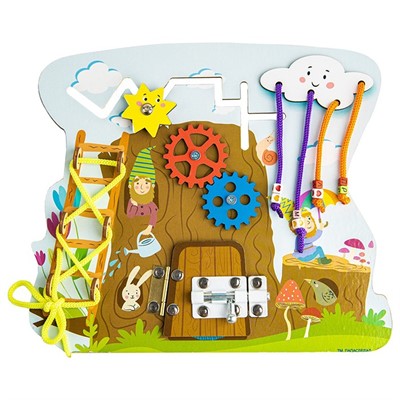 Деревянный Бизиборд Бизи-Пень БЗ-002 - фото 69754533