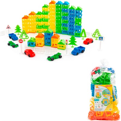 Конструктор Построй свой город 224 эл. 53756 П-Е /4/ - фото 69755784