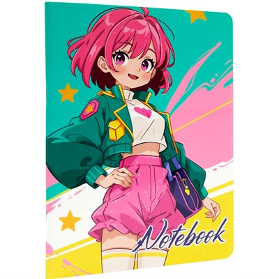 Блокнот 467-0-159-15614-7 My big notebook. Девочка в зелёном бомбере - фото 69757530