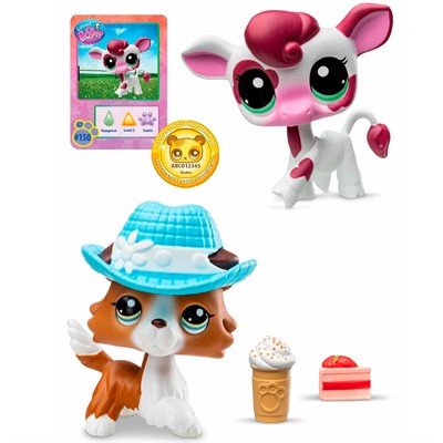 Набор "Пара друзей": две фигурки мини-животных с аксессуарами, коллекция Littlest Pet Shop 00625_LPS - фото 69757617