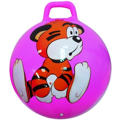 Мяч Прыгун гиря 55см 141-422I цв. в асс. - фото 69758344