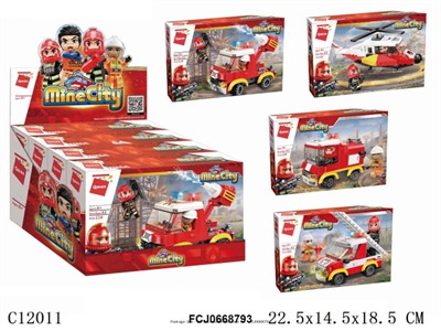 Конструктор 12011 QMAN Пожарная техника в кор. - фото 69759827