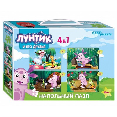 Пазл напольный Лунтик сред. 70153 Степ /6/ - фото 69762412