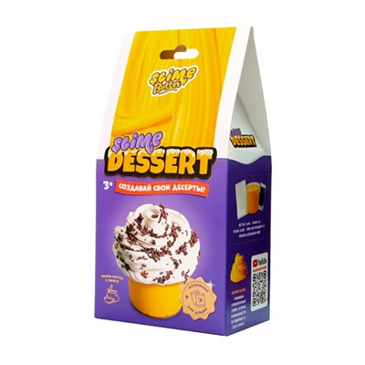 Лизун Slime Слайм Десерт мини Панна-котта с манго 150 г г S130-59 - фото 69763342