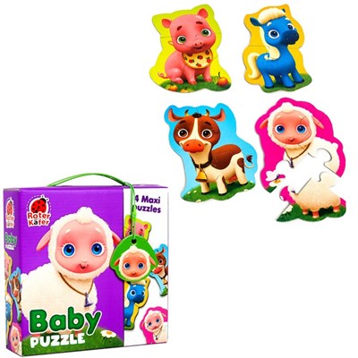 Пазл Baby puzzle MAXI "Ферма" RK1210-01 ROTER KAFER - фото 69763367