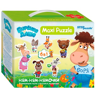 Пазл 6 в 1 Буренка Даша 68004 Степ - фото 69764252