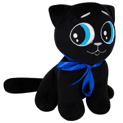 Кот чёрный 25 см 140/25/81 - фото 69764306