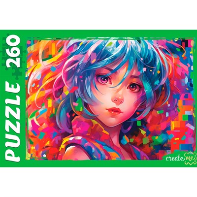 Пазл 260 Яркая девочка аниме Ф-0286 - фото 69765278