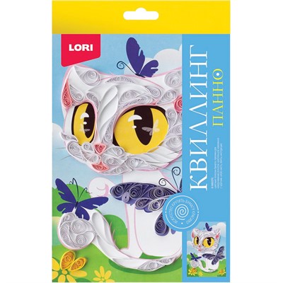 Набор для творчества Квиллинг Панно Кошечка Квл-039 Lori - фото 69766048
