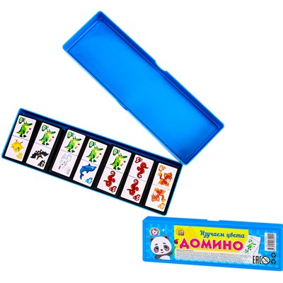 Домино пластик Изучаем цвета ИН-8099 - фото 69767327