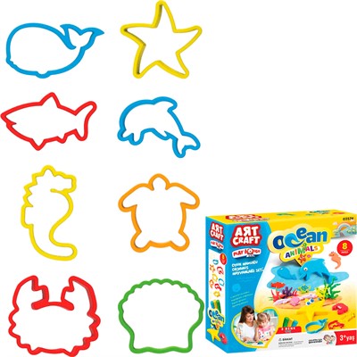 Набор для творчества Набор для лепки Водный мир, тесто 3х50г 03574 AЯT CRAFT - фото 69767603