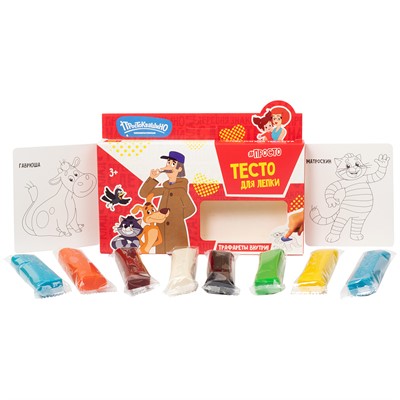 Набор для творчества Тесто для лепки Волшебное тесто 400 гр Простоквашино Печкин VT062 - фото 69767772