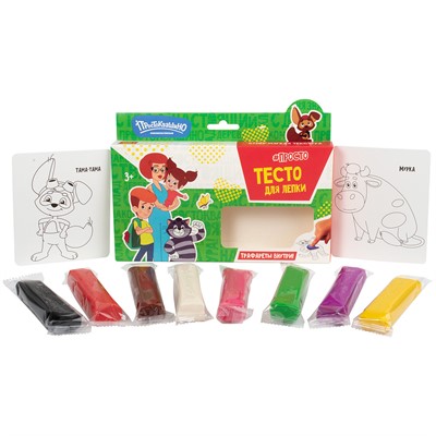 Набор для творчества Тесто для лепки Волшебное тесто 400 гр Простоквашино Мама VT064 - фото 69768116