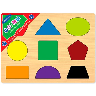 Деревянная Игра Весёлая математика. Формы 89207 - фото 69770523