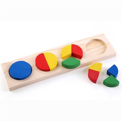 Деревянная рамка вкладыш Геометрия круг 342 - фото 69770936