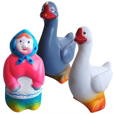 Набор резиновых игрушек Два веселых гуся СИ-385 - фото 69772066