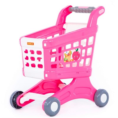 Тележка для маркета "Натали" розовая 91512 П-Е /2/ - фото 69772307