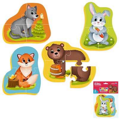 Пазл мягкий Лесные жители ET02-003 - фото 69772455