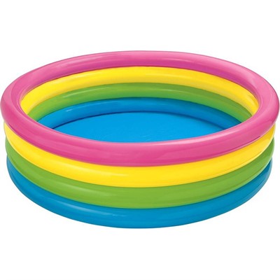 Бассейн детский круглый Радуга 168х46см от 3лет 56441 INTEX - фото 69772681