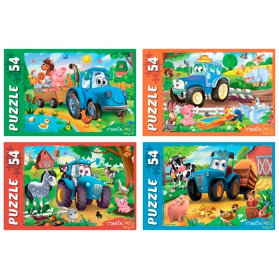 Пазл 54 Веселый трактор №8 П54-5642 - фото 69773008
