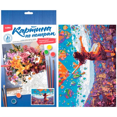 Набор Для Творчества Картина по номерам на картоне По крышам города 20*28,5 см Кпн-283 Lori - фото 69773190