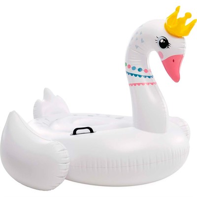 Матрас надувной Величественный лебедь 142х100см. от 3 лет 57562 - фото 69773780