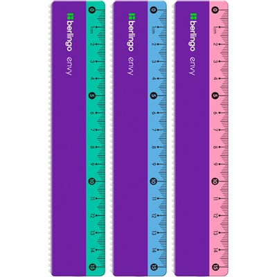 Линейка пластик 15см Envy Berlingo PR_50015 - фото 69774117